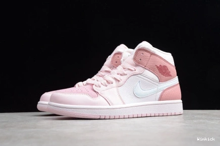 PINK JORDAN (W) 1 CW5379-600 DIGITAL MID 0723